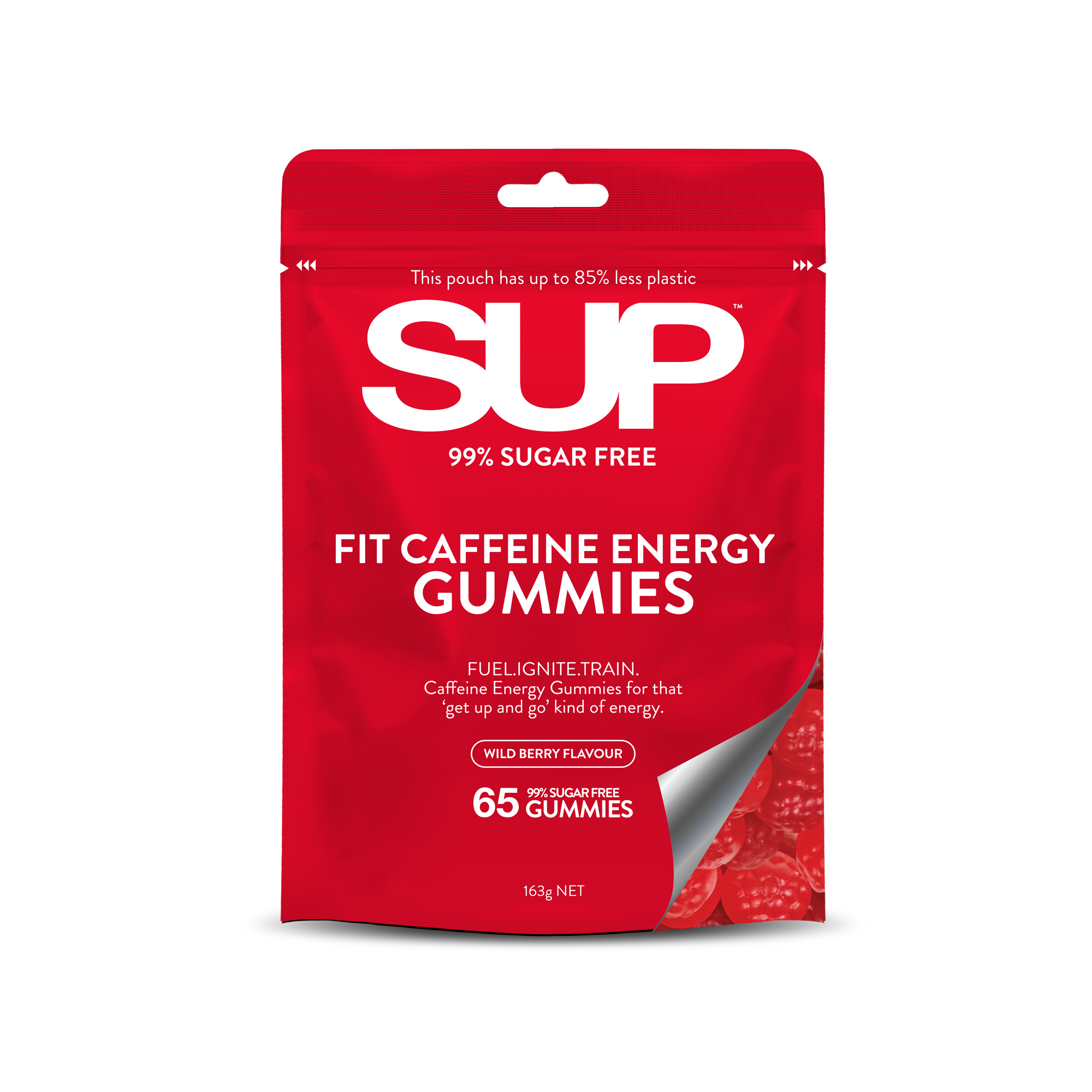 SUP FIT CAFFEINE ENERGY GUMMIES 65 PACK
