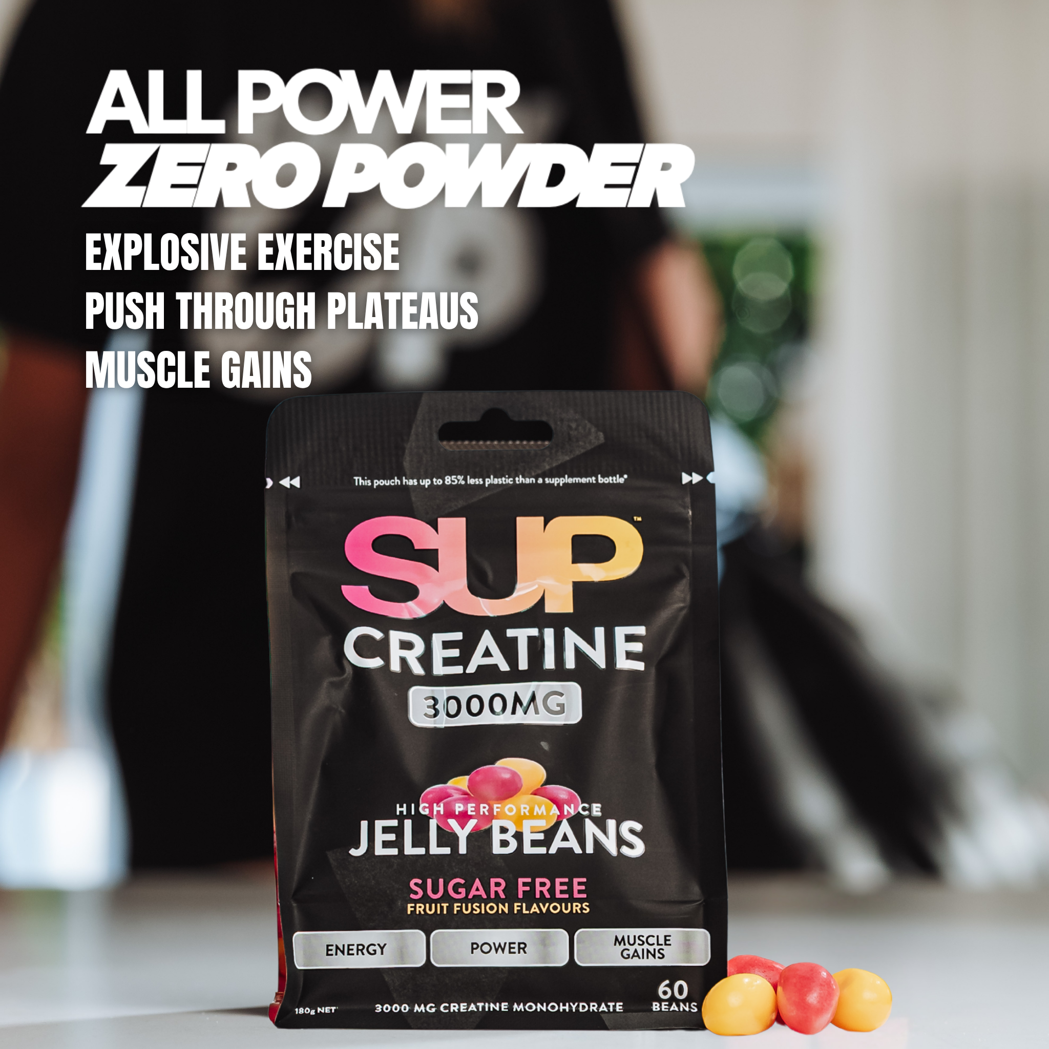 Sugar Free | Creatine Jelly Beans | SUP Supplements
