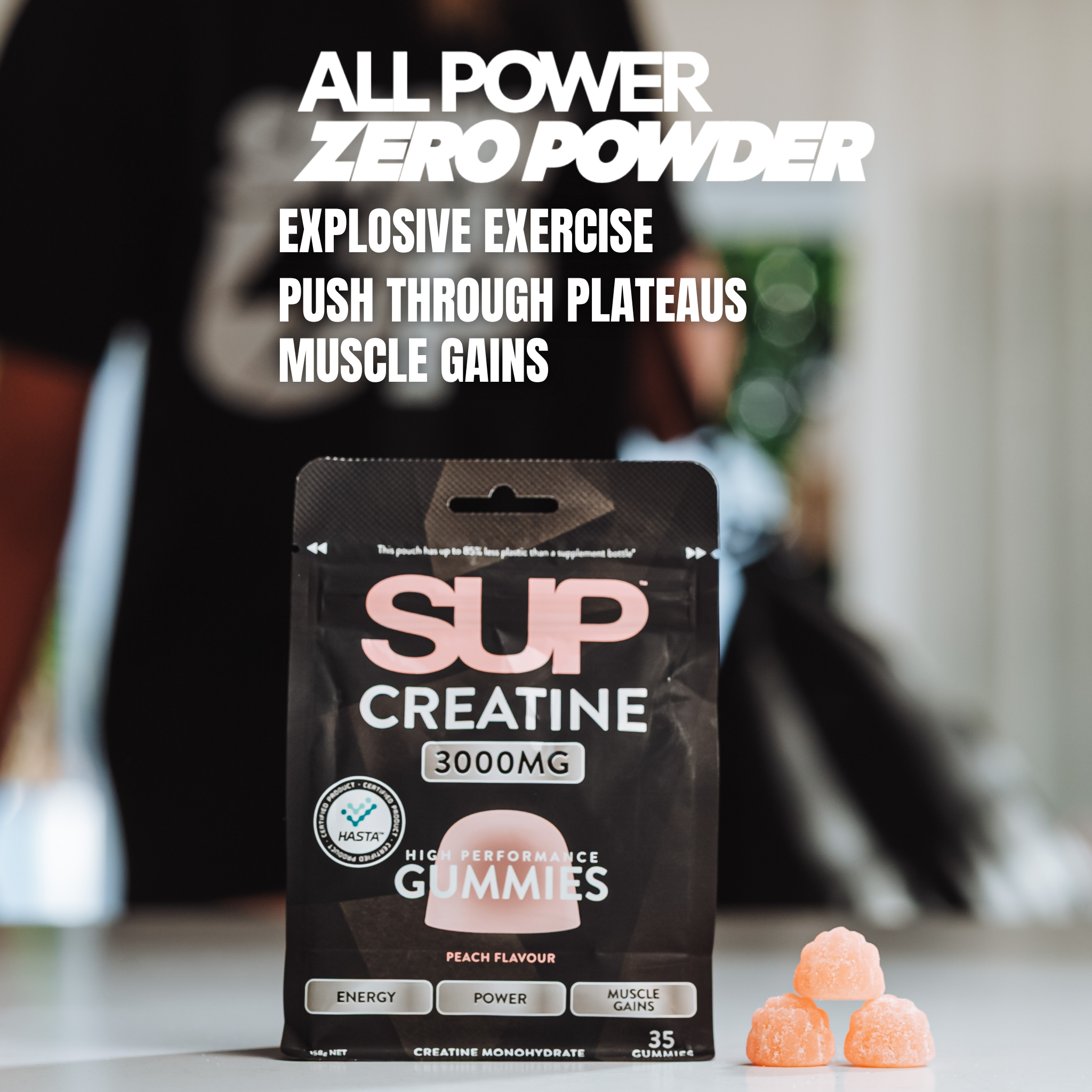 Image of SUP Creatine Gummies Peach 35s